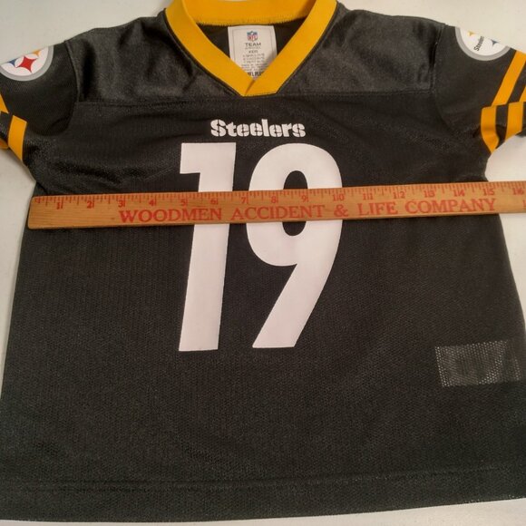Pittsburgh Steelers Juju Smith-Schuster Jersey Kids XS 4/5 Nike On Field #19 - Picture 5 of 15